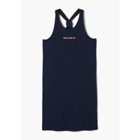 s.Oliver jurk met tekst donkerblauw