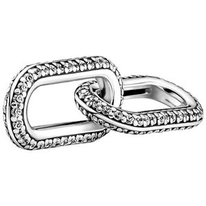 Pandora Me 799660C02 Link Styling Pave Double zilver-zirconia 8,6 x 29,6 mm