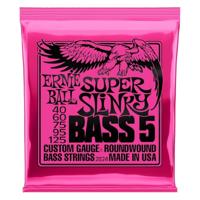 Ernie Ball Super Slinky 5-String Nickel Wound Electric Bass Strings - 40-125 Gauge