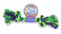Happy Pet Flossin Fun 2 knopen touw speelgoed voor honden, groot