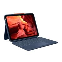 Logitech Rugged Combo 4 Touch-toetsenbordcase met trackpad en Smart Connector voor iPad (10e generatie en A16) - QWERTY UK English Layout - Klassiek blauw