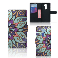 Xiaomi Note 8 Pro Hoesje Purple Flower