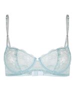 Maison Margiela soutien-gorge en dentelle à balconnets - Bleu - thumbnail