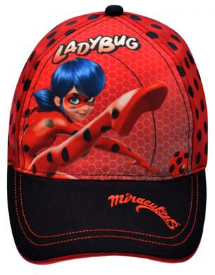 Miraculous basketbalpet Miraculous meisjes katoen rood/zwart maat 52