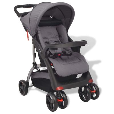 vidaXL Buggy 102x52x100 cm grijs