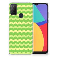 Alcatel 1S (2021) TPU bumper Waves Green