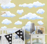 Stickers kinderkamer Realistische wolken