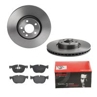 Remmenset, remschijf BREMBO, Remschijftype: Binnen geventileerd, Inbouwplaats: Vooras, u.a. für BMW - thumbnail