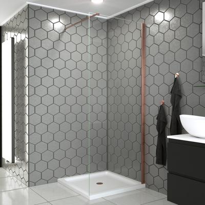 Saniclear Redro Copper douchewand 90cm anti-kalk 8mm geborsteld koper Saniclear Redro Copper douchewand 90cm anti-kalk 8mm geborsteld koper