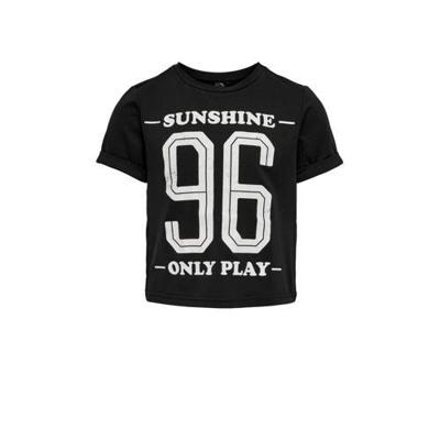 ONLY PLAY Girls sport T-shirt Min zwart/wit