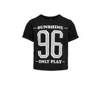 ONLY PLAY Girls sport T-shirt Min zwart/wit
