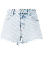 Alexander Wang short Bite en jean - Bleu