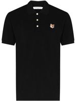 Maison Kitsuné polo à patch logo - Noir