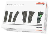 H0 Märklin C-rails (met ballastbed) 24802 Uitbreidingsset Digitaal D2