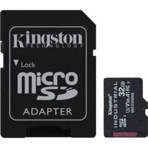 Kingston Technology Industrial flashgeheugen 32 GB MiniSDHC UHS-I Klasse 10