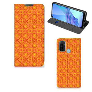 OPPO A53 | A53s Hoesje met Magneet Batik Oranje