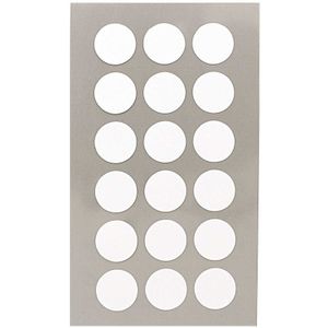 144x Witte ronde sticker etiketten 15 mm