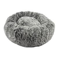 Bobby Poilu Hondenkussen van pluche, antislip, voor honden en katten, groot formaat, afneembaar en machinewasbaar, zwart, 100 x 100 x 25 cm