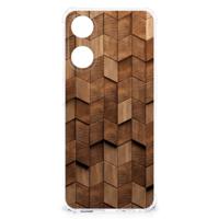 Stevig Telefoonhoesje voor OPPO A58 | A78 5G Wooden Cubes - thumbnail