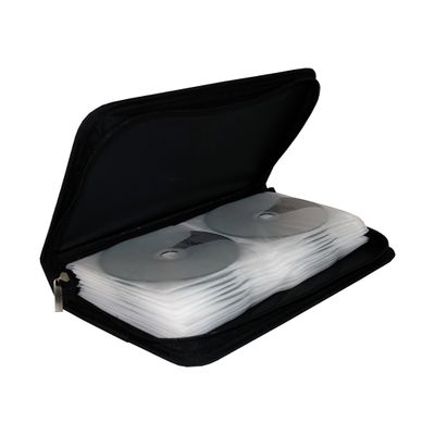 MediaRange CD-tas 48 CDs/DVDs/Blu-rays Nylon Zwart 1 stuk(s) (b x h x d) 289 x 49 x 161 mm BOX51