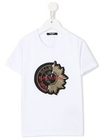 Balmain Kids t-shirt à patch logo - Blanc - thumbnail