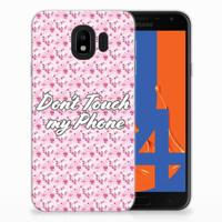 Samsung Galaxy J4 2018 Silicone-hoesje Flowers Pink DTMP