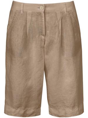 Bermuda van 100% linnen Van Brax Feel Good beige Bermuda van 100% linnen Van Brax Feel Good beige