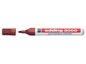 Viltstift edding 3000 rond bruin 1.5-3mm