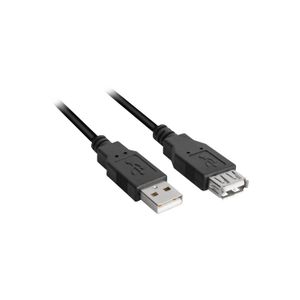 Sharkoon USB 2.0 verlengkabel 3 meter, Dubbele afscherming