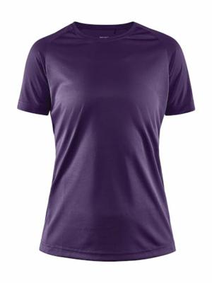 Craft Core Unify Training Tee Sportshirt voor dames, M, True Purpless, Activewear voor dames, van gerecycled polyester, gebogen zijnaden, Quick Dry T-shirt, functioneel shirt voor dames