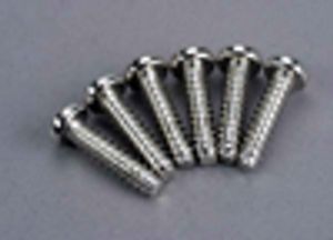 Screws, 5x20mm roundhead self-tapping (6)