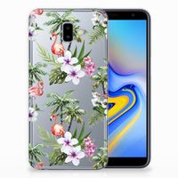 Samsung Galaxy J6 Plus (2018) TPU Hoesje Flamingo Palms - thumbnail