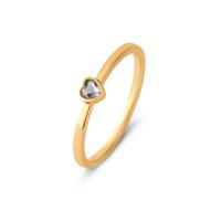 Melano Friends Ring Amour Crystal - Kleine Maat| Goud