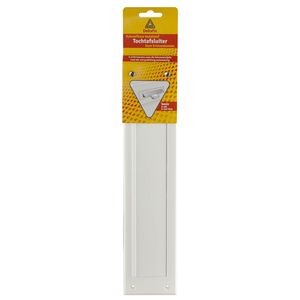 Deltafix Brievenbusborstel met klep - wit - kunststof - 34 x 8,3 cm   -