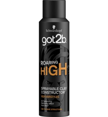Schwarzkopf Roaring High Sprayable Clay Constructor haarspray Unisex 150 ml