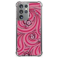 Samsung Galaxy S21 Ultra Back Cover Swirl Pink - thumbnail