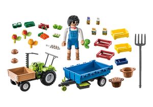 Playmobil Country Tractor met aanhanger 71249