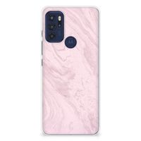 Motorola Moto G60s TPU Siliconen Hoesje Marble Pink - Origineel Cadeau Vriendin - thumbnail