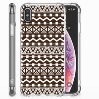 Apple iPhone X | Xs Doorzichtige Silicone Hoesje Aztec Brown