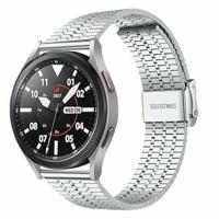 By Qubix - Stalen bandje - Zilver - Compatible met Xiaomi Redmi Watch 5 Active/Redmi Watch 5 Lite - Compatible Xiaomi bandje