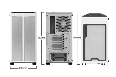 BeQuiet PURE BASE 500DX Midi-tower PC-behuizing Wit 3 voorgeïnstalleerde ventilators, Geïntegreerde verlichting, Zijvenster, Stoffilter