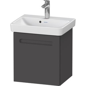 Wastafelonderkast Duravit No.1 Met 1 Deur Links 44x38.6x47.8 cm Met Geïntegreerde Greep Mat Grafiet Duravit