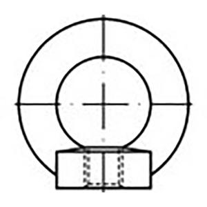 TOOLCRAFT TO-6855681 Ringmoeren M6 DIN 582 Staal 25 stuk(s)