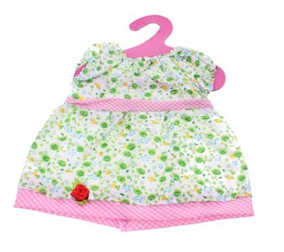 Johntoy Baby Rose Jurkje Roos groen 22 cm
