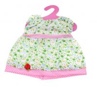 Johntoy Baby Rose Jurkje Roos groen 22 cm