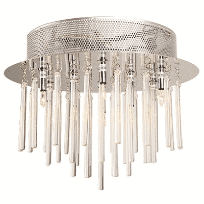 Plafondlamp Palermo 40 cm 15 Lichts Glans Chroom Modern Plafondlamp Palermo 40 cm 15 Lichts Glans Chroom Modern