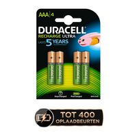 Duracell Stay Charged oplaadbare batterijen AAA (4 stuks) - thumbnail