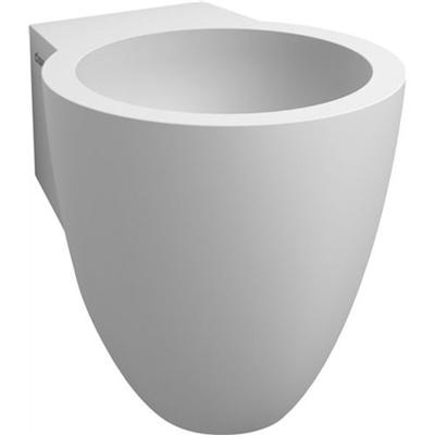 Fontein Clou Flush 6 Rond 27x31.5x28cm Aluite Mat Wit 1 Voorbewerkte Kraangat Fontein Clou Flush 6 Rond 27x31.5x28cm Aluite Mat Wit 1 Voorbewerkte Kraangat