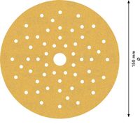 Bosch Accessoires Expert C470 schuurpapier voor excenterschuurmachines 150 mm, multigaten, K180 50-delig - 1 stuk(s) - 2608901141