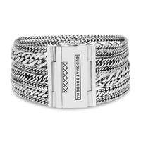 Buddha to Buddha 124 Armband Nathalie Multi Chain zilver (C+) 17 cm - thumbnail